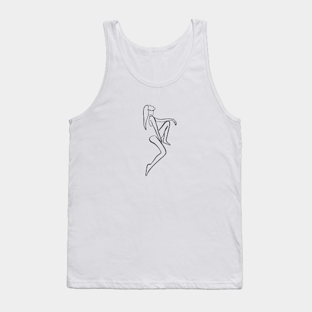 Ballerina Erotics Minimalist Tank Top by jayaadiprastya